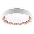 Brilliant - светодиодный диммируемый потолочный светильник WALDO LED/24W/230V 3000-6500K Ø 38,5 см белый/розовое золото + пульт дистанционного управления