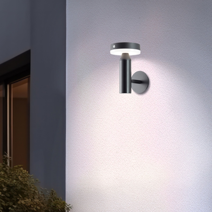 Brilliant - Светодиодный настенный светильник на солнечной батарее с датчиком MAGUA LED/4W/3,7V IP44