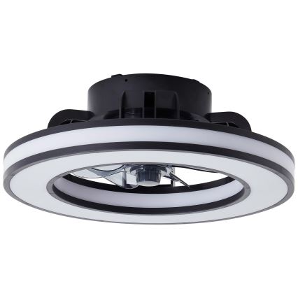 Brilliant - Светодиодный потолочный RGBW-вентилятор с регулированием яркости MONDELLO LED/26W/230V 2700-6500K диаметр 41 см черный + дистанционное управление