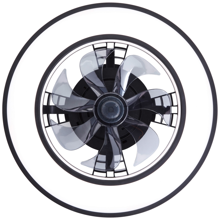 Brilliant - Светодиодный потолочный RGBW-вентилятор с регулированием яркости MONDELLO LED/26W/230V 2700-6500K диаметр 41 см черный + дистанционное управление