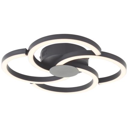 Brilliant - Светодиодный потолочный светильник FICO LED/22W/230V диаметр 34 см черный