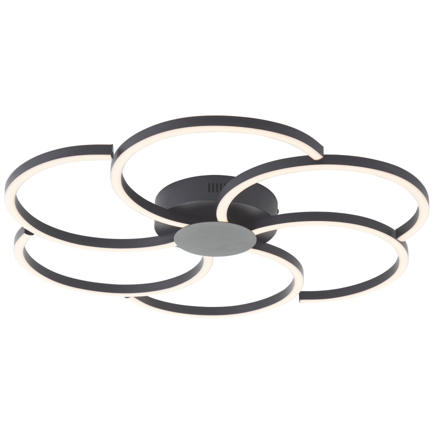 Brilliant - Светодиодный потолочный светильник с регулированием яркости FICO LED/32W/230V 3000-6500K диаметр 65 см черный + дистанционное управление