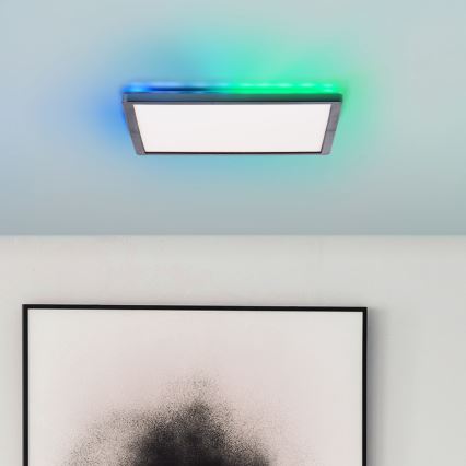 Brilliant - Светодиодный потолочный RGBW-светильник с регулированием яркости SALTERY LED/20W/230V 3000-6500 + дистанционное управление