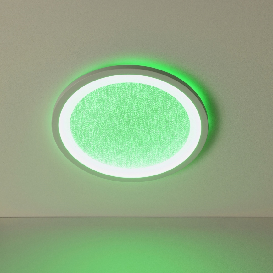 Brilliant - Светодиодный потолочный RGBW-светильник с регулированием яркости TANIDA LED/22W/230V 3000-6500K + дистанционное управление