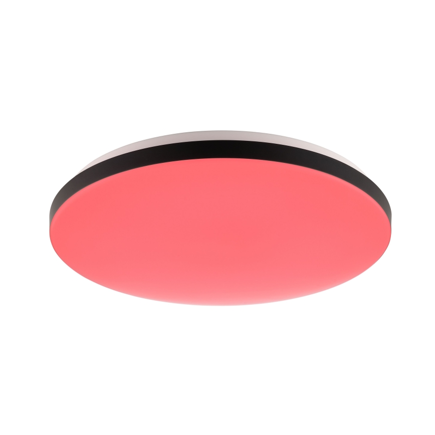 Brilliant - Светодиодный потолочный RGBW-светильник с регулированием яркости LIVIO LED/20W/230V 3000-6500K диаметр 49 см черный + дистанционное управление