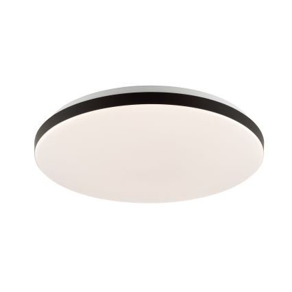 Brilliant - Светодиодный потолочный RGBW-светильник с регулированием яркости LIVIO LED/20W/230V 3000-6500K диаметр 49 см черный + дистанционное управление