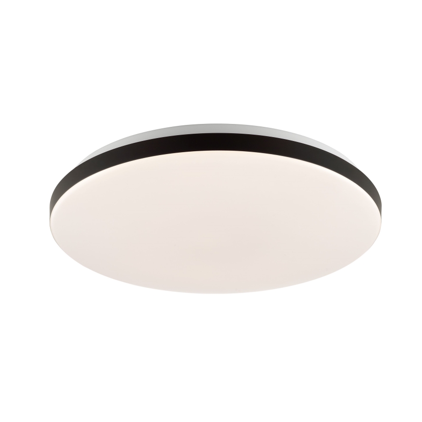 Brilliant - Светодиодный потолочный RGBW-светильник с регулированием яркости LIVIO LED/20W/230V 3000-6500K диаметр 49 см черный + дистанционное управление