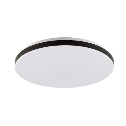 Brilliant - Светодиодный потолочный RGBW-светильник с регулированием яркости LIVIO LED/20W/230V 3000-6500K диаметр 49 см черный + дистанционное управление