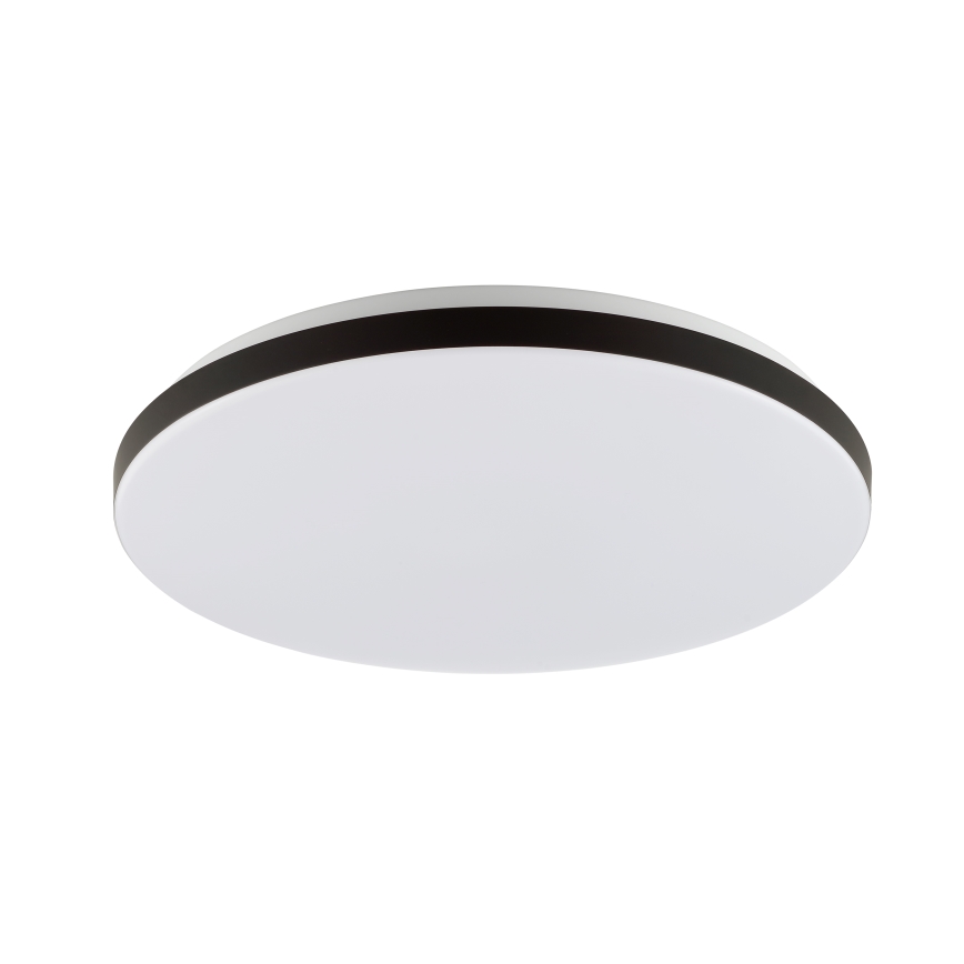 Brilliant - Светодиодный потолочный RGBW-светильник с регулированием яркости LIVIO LED/20W/230V 3000-6500K диаметр 49 см черный + дистанционное управление