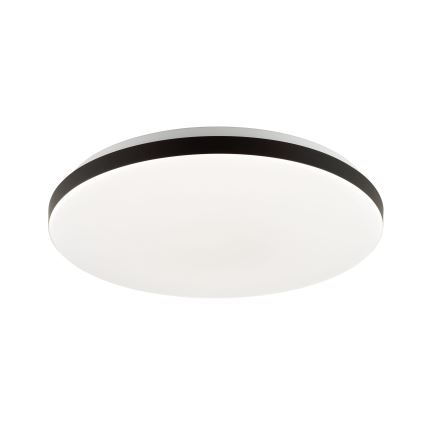 Brilliant - Светодиодный потолочный RGBW-светильник с регулированием яркости LIVIO LED/20W/230V 3000-6500K диаметр 49 см черный + дистанционное управление