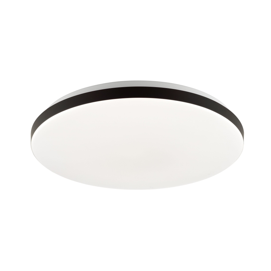 Brilliant - Светодиодный потолочный RGBW-светильник с регулированием яркости LIVIO LED/20W/230V 3000-6500K диаметр 49 см черный + дистанционное управление
