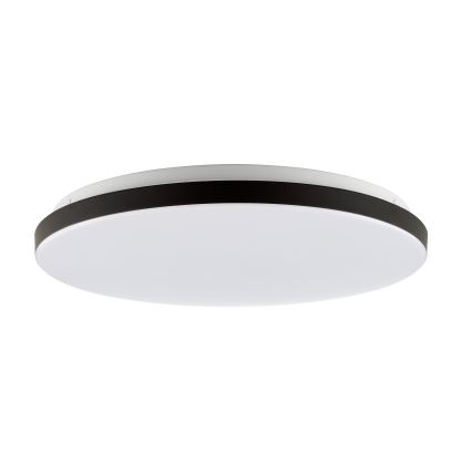 Brilliant - Светодиодный потолочный RGBW-светильник с регулированием яркости LIVIO LED/20W/230V 3000-6500K диаметр 49 см черный + дистанционное управление