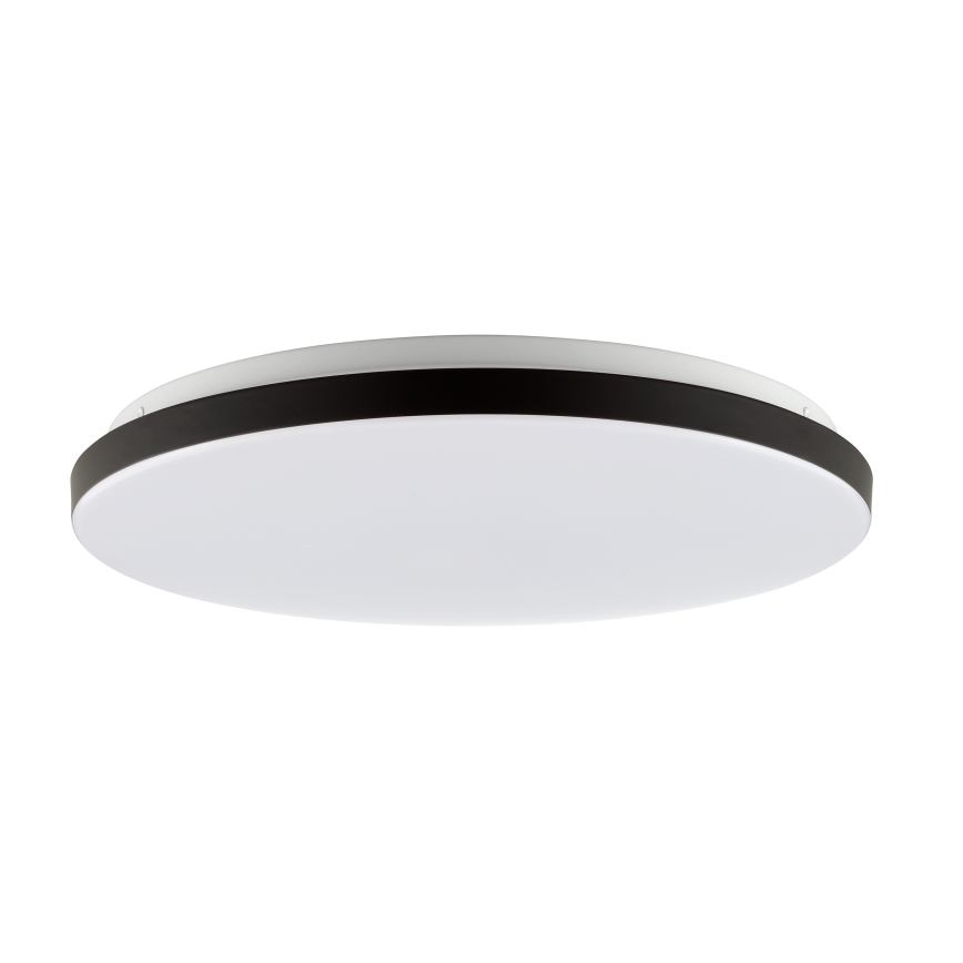 Brilliant - Светодиодный потолочный RGBW-светильник с регулированием яркости LIVIO LED/20W/230V 3000-6500K диаметр 49 см черный + дистанционное управление