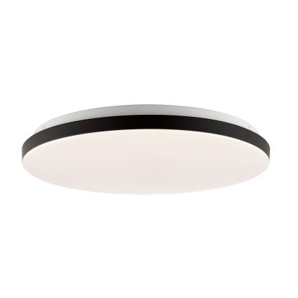 Brilliant - Светодиодный потолочный RGBW-светильник с регулированием яркости LIVIO LED/20W/230V 3000-6500K диаметр 49 см черный + дистанционное управление