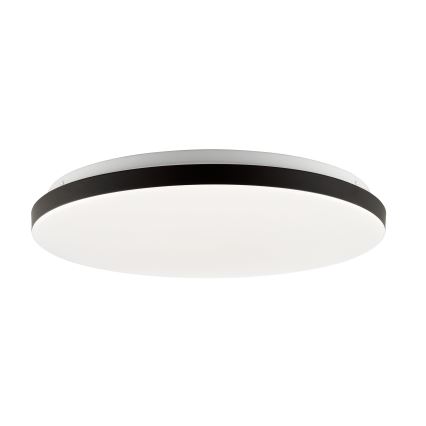 Brilliant - Светодиодный потолочный RGBW-светильник с регулированием яркости LIVIO LED/20W/230V 3000-6500K диаметр 49 см черный + дистанционное управление