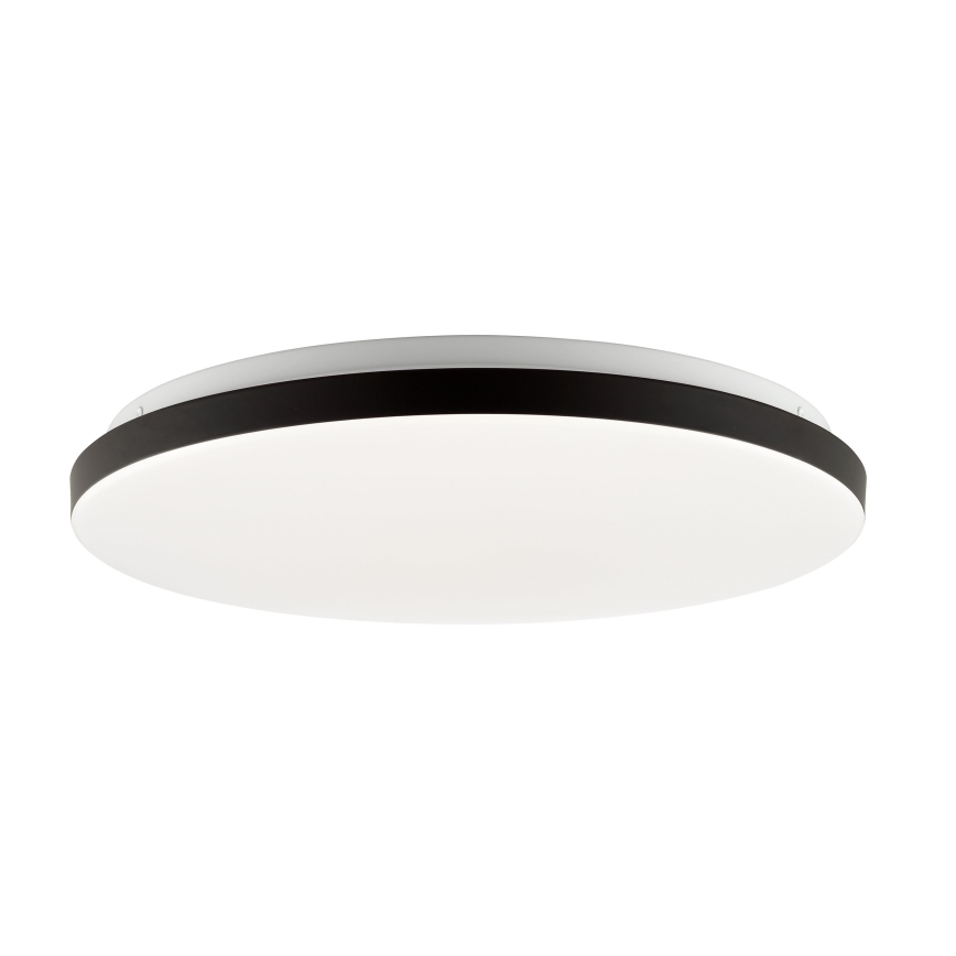 Brilliant - Светодиодный потолочный RGBW-светильник с регулированием яркости LIVIO LED/20W/230V 3000-6500K диаметр 49 см черный + дистанционное управление