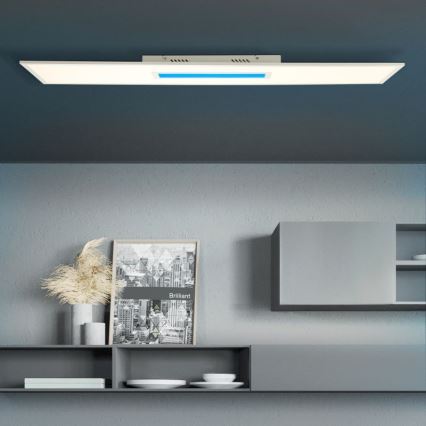 Brilliant - Светодиодный потолочный RGBW-светильник с регулированием яркости ODELLA LED/37W/230V 2700-6500K + дистанционное управление