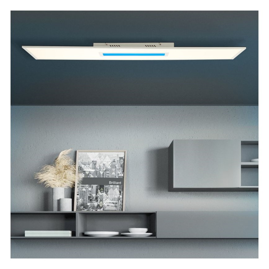 Brilliant - Светодиодный потолочный RGBW-светильник с регулированием яркости ODELLA LED/37W/230V 2700-6500K + дистанционное управление