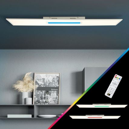 Brilliant - Светодиодный потолочный RGBW-светильник с регулированием яркости ODELLA LED/37W/230V 2700-6500K + дистанционное управление