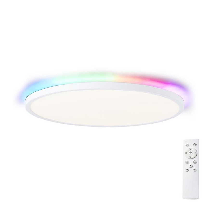 Brilliant - Светодиодный потолочный RGBW-светильник с регулированием яркости SALTERY LED/22W/230V 3000-6500K + дистанционное управление