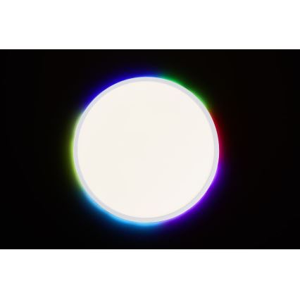 Brilliant - Светодиодный потолочный RGBW-светильник с регулированием яркости SALTERY LED/22W/230V 3000-6500K + дистанционное управление