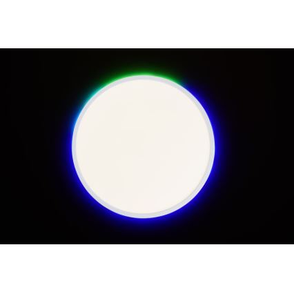 Brilliant - Светодиодный потолочный RGBW-светильник с регулированием яркости SALTERY LED/22W/230V 3000-6500K + дистанционное управление