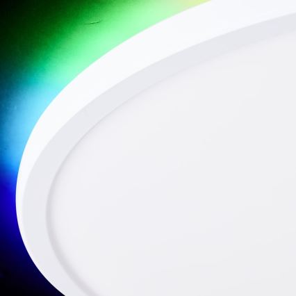 Brilliant - Светодиодный потолочный RGBW-светильник с регулированием яркости SALTERY LED/22W/230V 3000-6500K + дистанционное управление