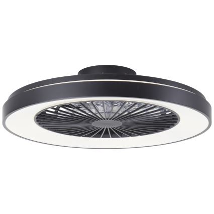 Brilliant - Светодиодный потолочный RGBW-вентилятор с регулированием яркости MAZZARO LED/24W/230V 3000-6500K диаметр 58 см черный + дистанционное управление