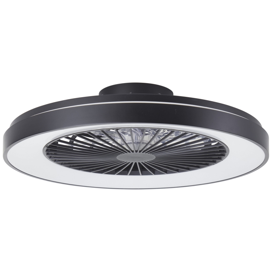 Brilliant - Светодиодный потолочный RGBW-вентилятор с регулированием яркости MAZZARO LED/24W/230V 3000-6500K диаметр 58 см черный + дистанционное управление