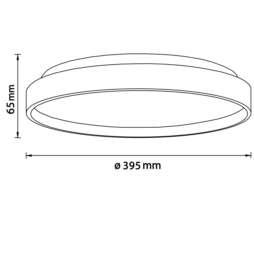 Brilliant - Светодиодный потолочный светильник ALSON LED/26W/230V 3000/4500K диаметр 39,5 см каучук