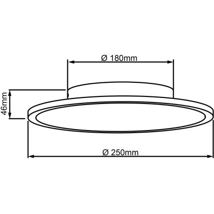 Brilliant - Светодиодный потолочный светильник BUFFI LED/13W/230V диаметр 25 см 2700K