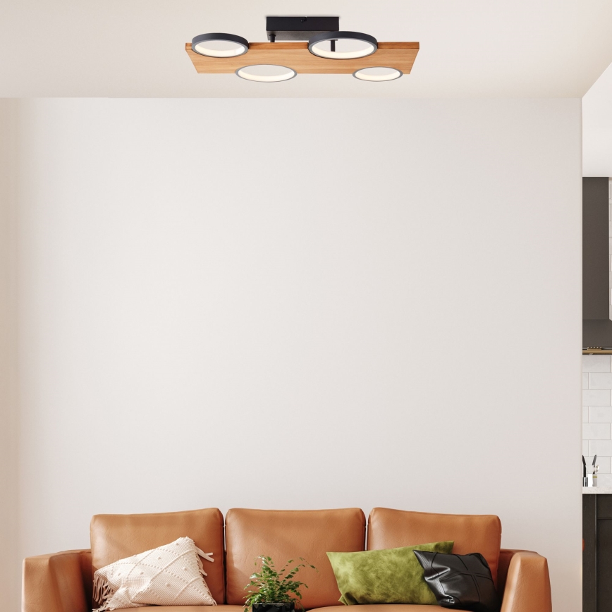 Brilliant - Светодиодный потолочный светильник CHEESY LED/28W/230V сосна