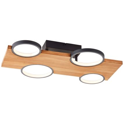 Brilliant - Светодиодный потолочный светильник CHEESY LED/28W/230V сосна