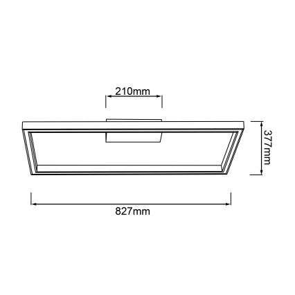 Brilliant - Светодиодный потолочный светильник DELGROSSO LED/24W/230V 3000K дуб