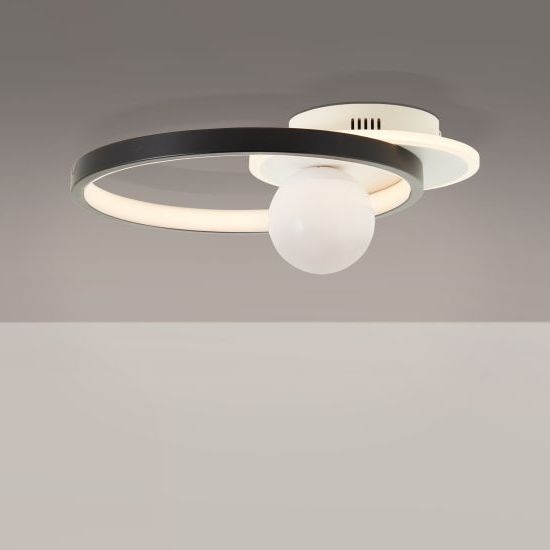 Brilliant - Светодиодный потолочный светильник с регулированием яркости ATLANTA LED/24W/230V черный/белый