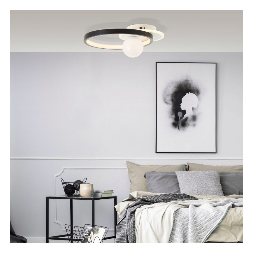 Brilliant - Светодиодный потолочный светильник с регулированием яркости ATLANTA LED/24W/230V черный/белый