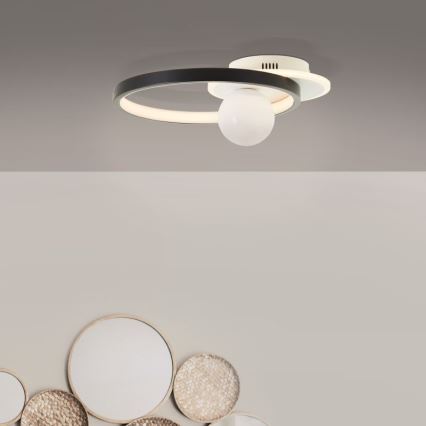 Brilliant - Светодиодный потолочный светильник с регулированием яркости ATLANTA LED/24W/230V черный/белый