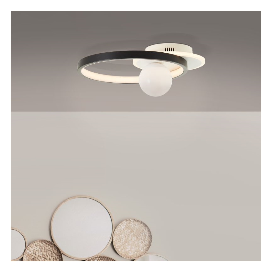 Brilliant - Светодиодный потолочный светильник с регулированием яркости ATLANTA LED/24W/230V черный/белый