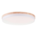 Brilliant - Светодиодный потолочный светильник с регулированием яркости BAARLO LED/36W/230V 3000-6500K диаметр 50 см белый/каучук + дистанционное управление - сертифицировано FSC