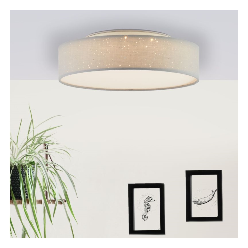 Brilliant - Светодиодный потолочный светильник с регулированием яркости BASKA LED/12W/230V диаметр 38 см 3000K