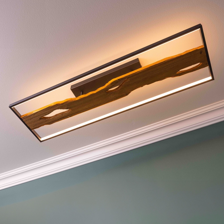 Brilliant - Светодиодный потолочный светильник с регулированием яркости CHAUMONT LED/48W/230V каучук - сертифицировано FSC