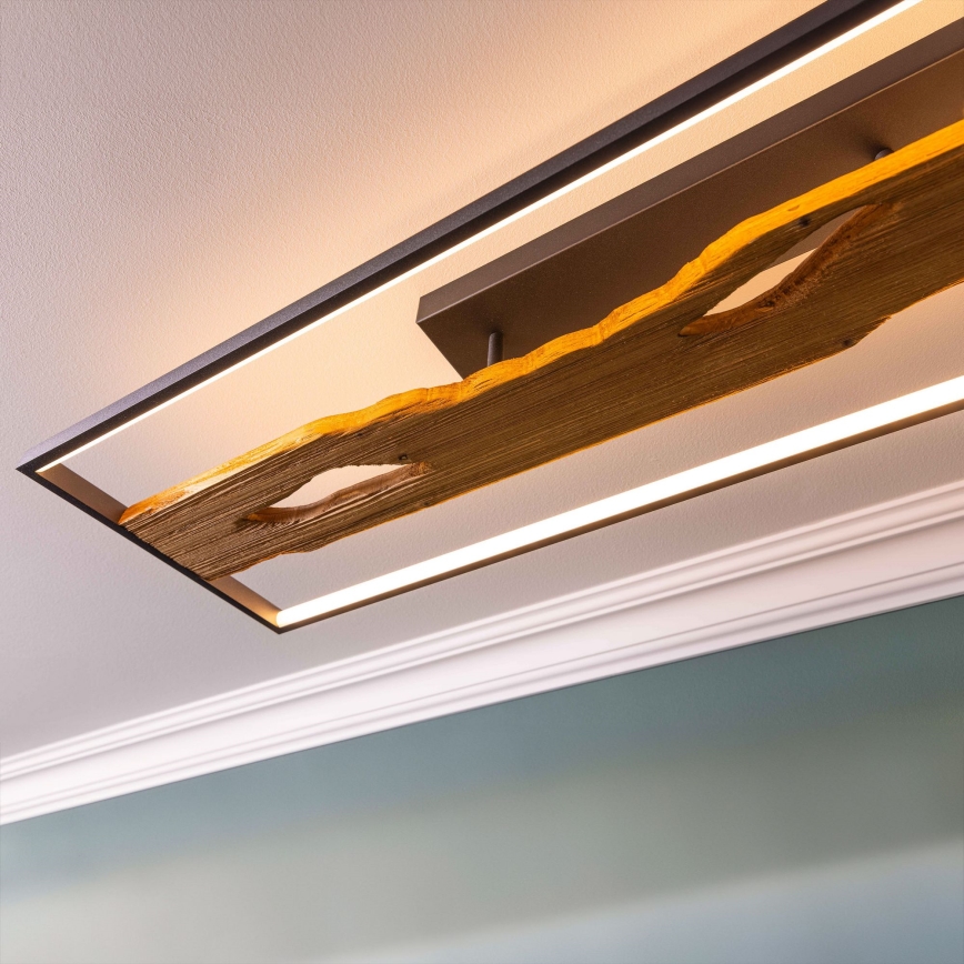 Brilliant - Светодиодный потолочный светильник с регулированием яркости CHAUMONT LED/48W/230V каучук - сертифицировано FSC