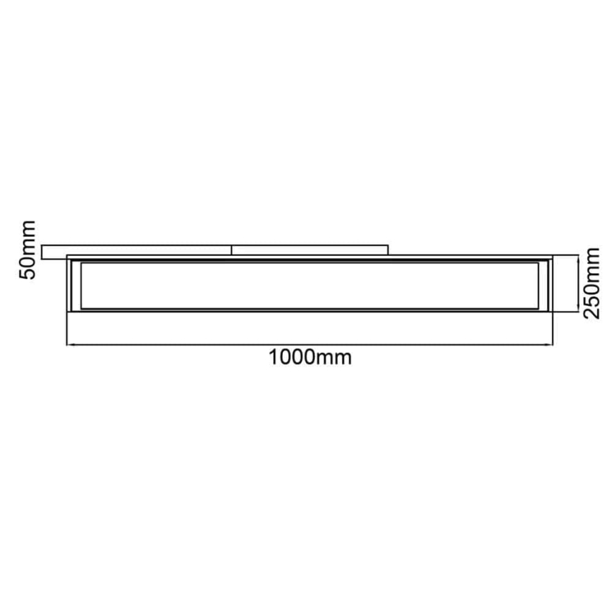 Brilliant - Светодиодный потолочный светильник с регулированием яркости FLAT LED/32W/230V 2700-6500K + дистанционное управление