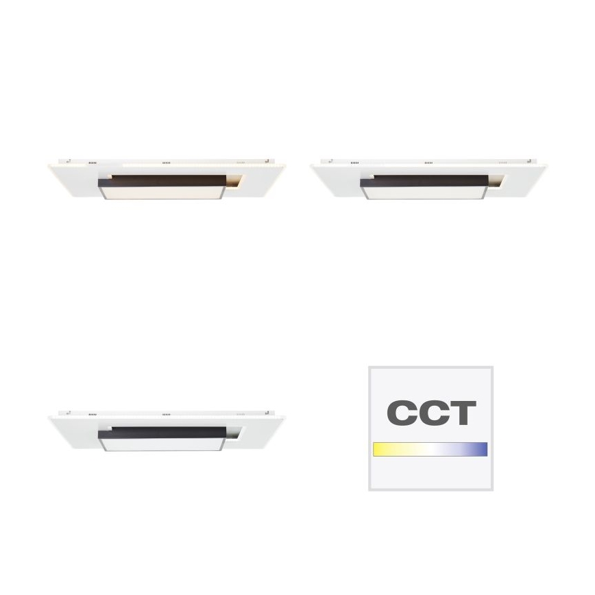 Brilliant - Светодиодный потолочный светильник с регулированием яркости HUTSON LED/60W/230V 3000-7100K 50x80 см белый + дистанционное управление