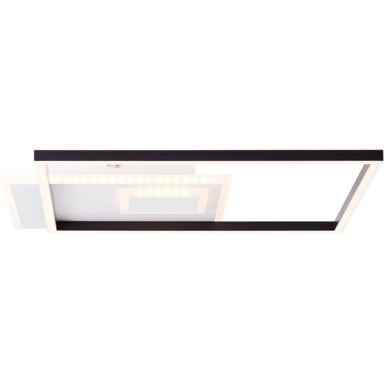 Brilliant - Светодиодный потолочный светильник с регулированием яркости IORGO LED/40W/230V 3000K 43,5x43,5 см белый/черный