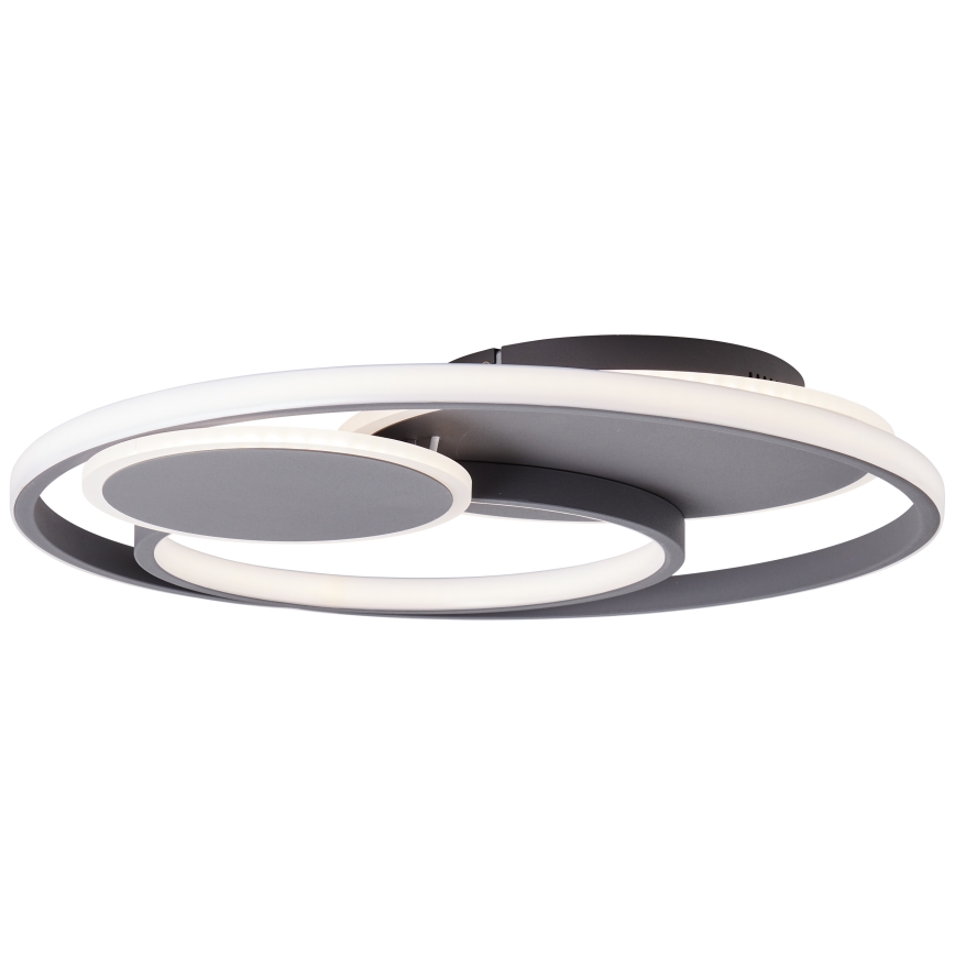 Brilliant - Светодиодный потолочный светильник с регулированием яркости RUNDA LED/50W/230V 3000-6500K черный + дистанционное управление