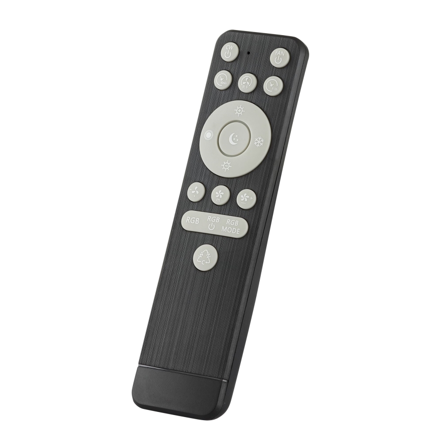 Brilliant - Светодиодный RGBW потолочный вентилятор с диммером и светильником GAIANO LED/48W/230V 2700-6500K черный + дистанционное управление