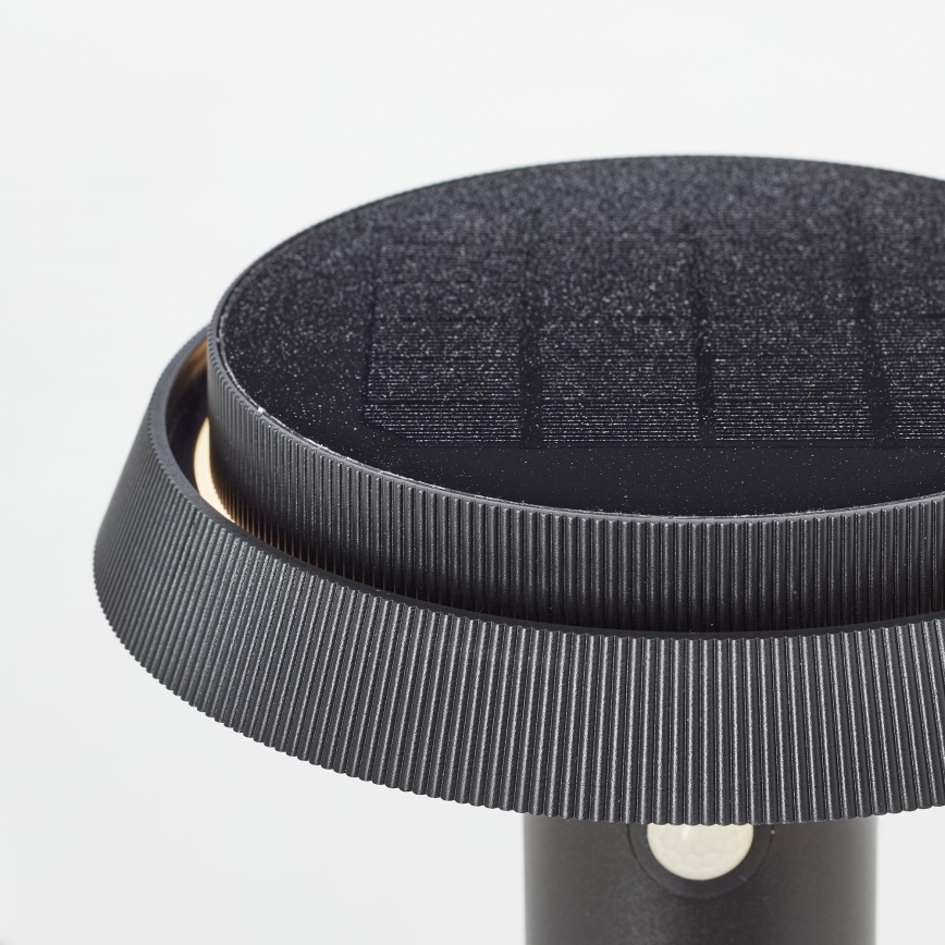 Brilliant - Светодиодный светильник на солнечной батарее с датчиком ALVERO LED/4W/3,7V 2000 mAh 70 см IP44 черный