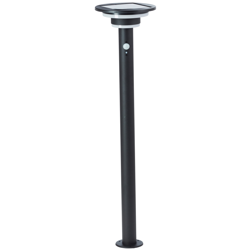Brilliant - Светодиодный светильник на солнечной батарее с датчиком GARVINA LED/3W/3,7V 85 см IP44 черный