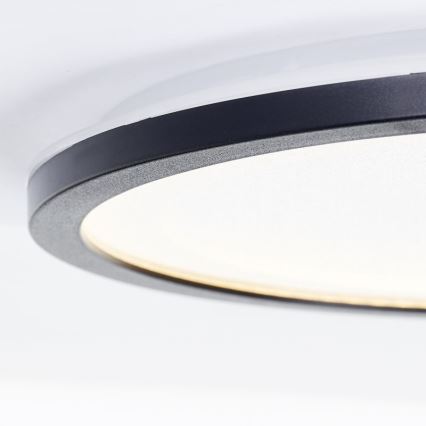 Brilliant - Светодиодный потолочный светильник с регулированием яркости MOSAKO LED/20W/230V 2700K диаметр 29,5 см черный
